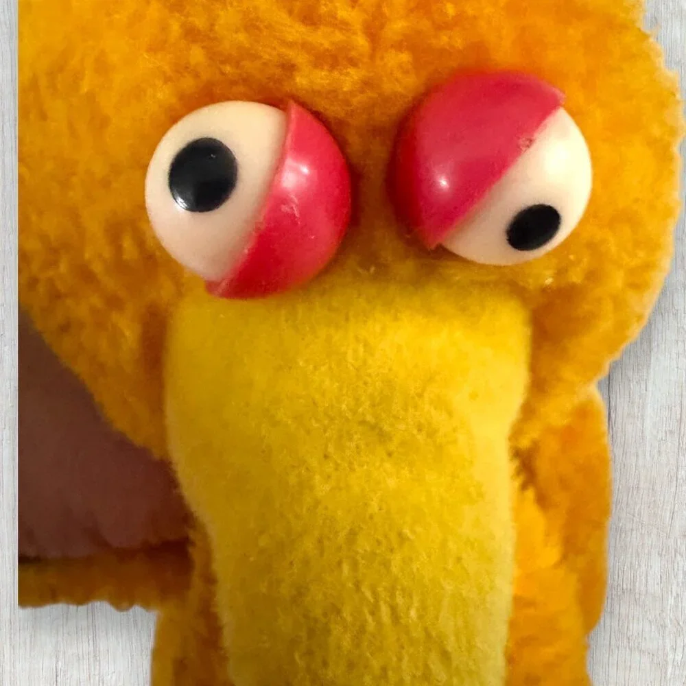 Vintage 1970s Big Bird Plush Knickerbocker Sesame Street Yellow Toy